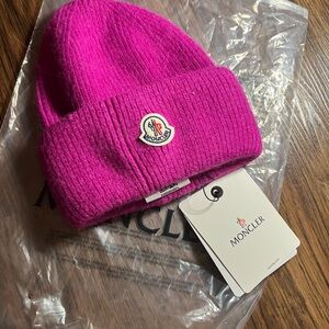 Moncler Fuchsia Knit Beanie